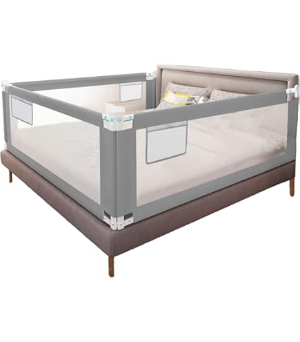 Amazon.co.jp: カトージ ポータブルベッドガード グレー SG 63166